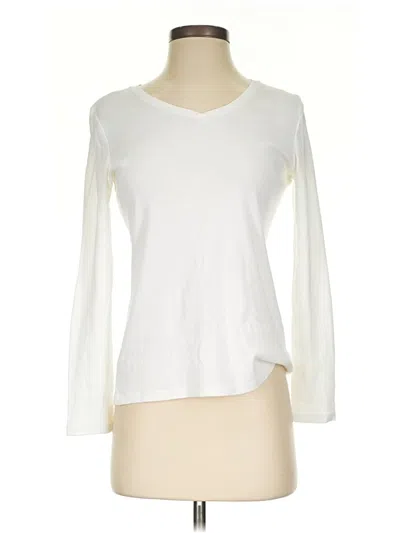 Pre-owned Talbots 3/4 Sleeve T-shirt In Ivory