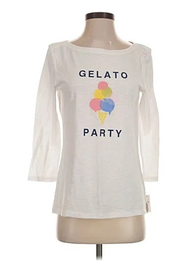 Talbots 3/4 Sleeve T-shirt In Ivory