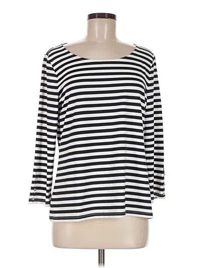 Pre-owned Talbots 3/4 Sleeve T-shirt In Ivory