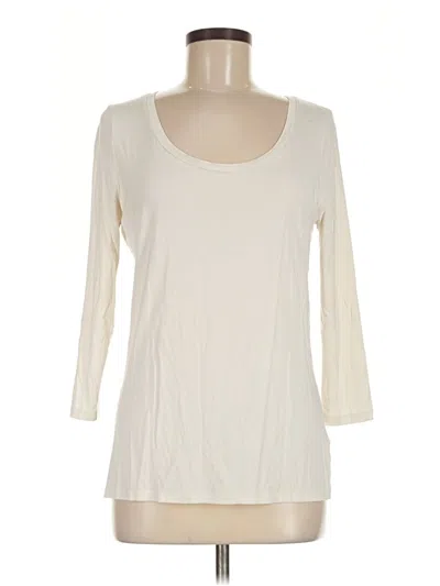 Pre-owned Talbots 3/4 Sleeve T-shirt In Ivory