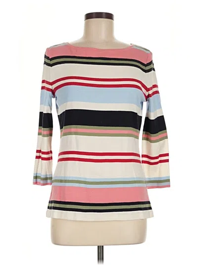 Pre-owned Talbots 3/4 Sleeve T-shirt In Ivory