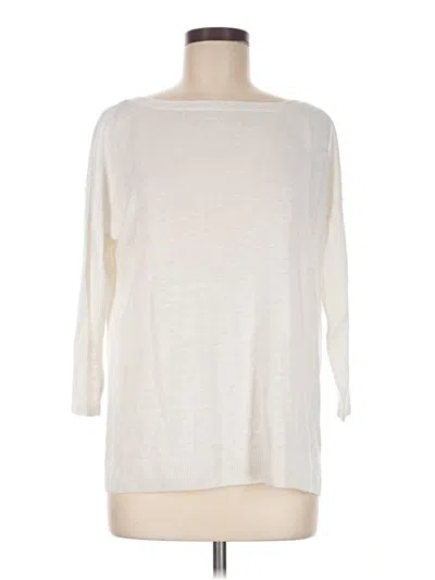 Pre-owned Talbots 3/4 Sleeve T-shirt In Ivory