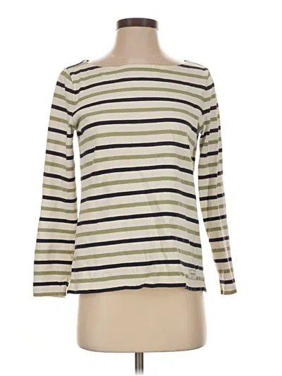 Pre-owned Talbots 3/4 Sleeve T-shirt In Ivory