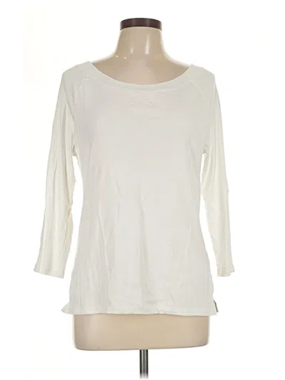 Pre-owned Talbots 3/4 Sleeve T-shirt In Ivory