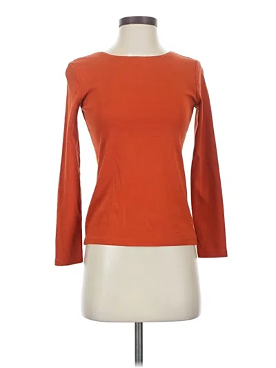 Pre-owned Talbots 3/4 Sleeve T-shirt In Orange