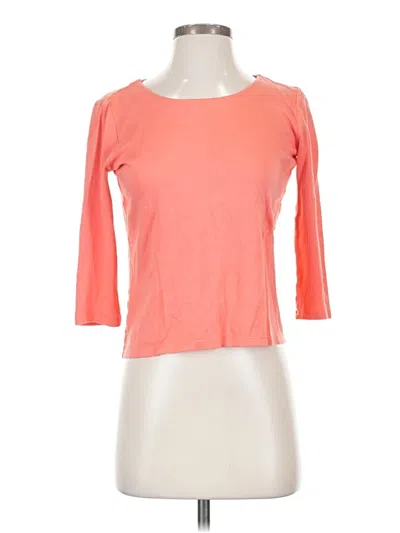 Pre-owned Talbots 3/4 Sleeve T-shirt In Orange