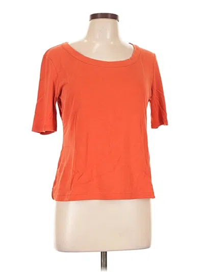 Pre-owned Talbots 3/4 Sleeve T-shirt In Orange