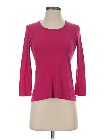 Pre-owned Talbots 3/4 Sleeve T-shirt In Pink