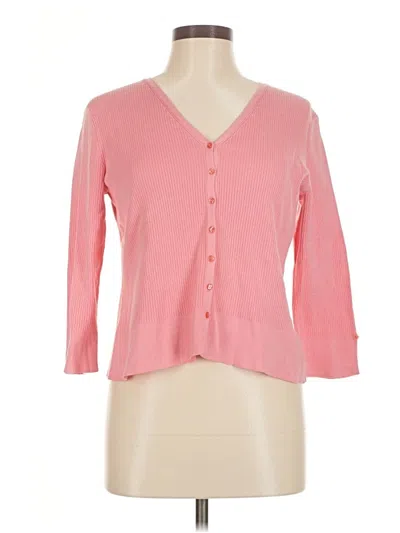 Pre-owned Talbots 3/4 Sleeve T-shirt In Pink