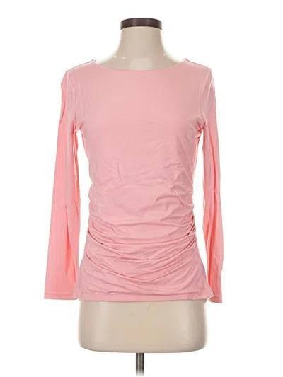 Pre-owned Talbots 3/4 Sleeve T-shirt In Pink