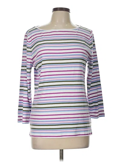 Pre-owned Talbots 3/4 Sleeve T-shirt In Pink
