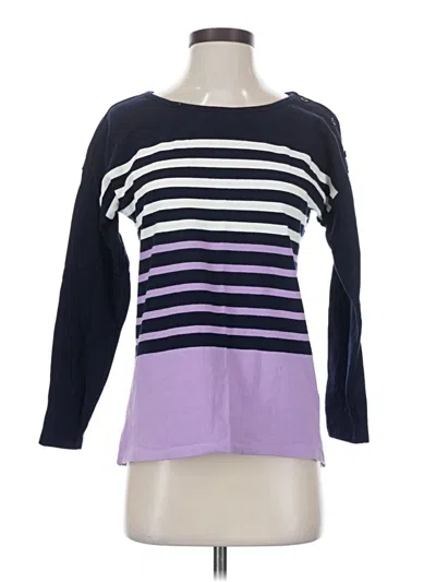 Pre-owned Talbots 3/4 Sleeve T-shirt In Purple