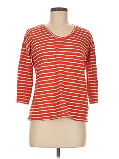 Pre-owned Talbots 3/4 Sleeve T-shirt In Red