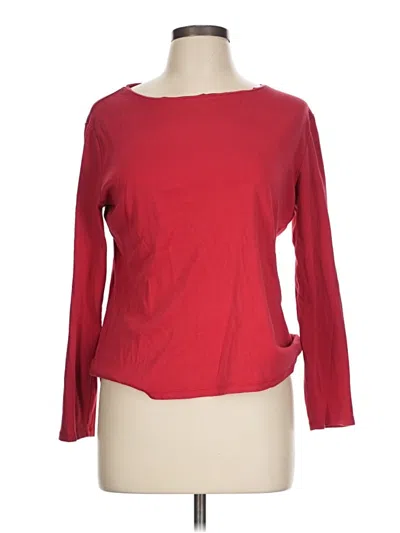 Pre-owned Talbots 3/4 Sleeve T-shirt In Red