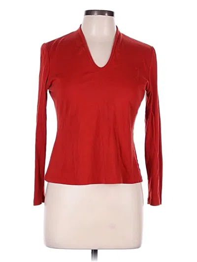 Pre-owned Talbots 3/4 Sleeve T-shirt In Red
