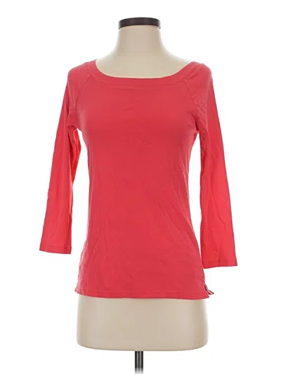 Pre-owned Talbots 3/4 Sleeve T-shirt In Red