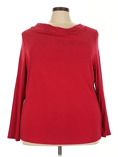 Pre-owned Talbots 3/4 Sleeve T-shirt In Red
