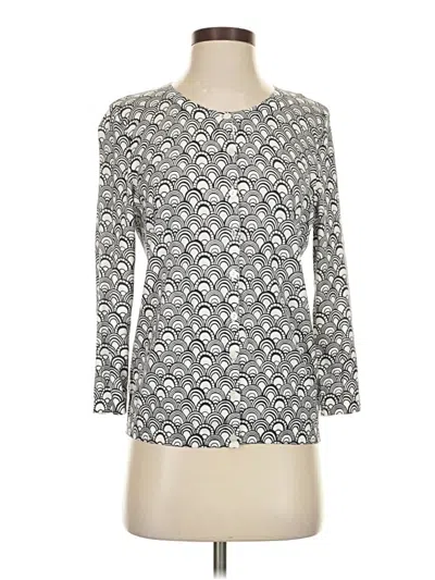 Pre-owned Talbots 3/4 Sleeve T-shirt In Silver