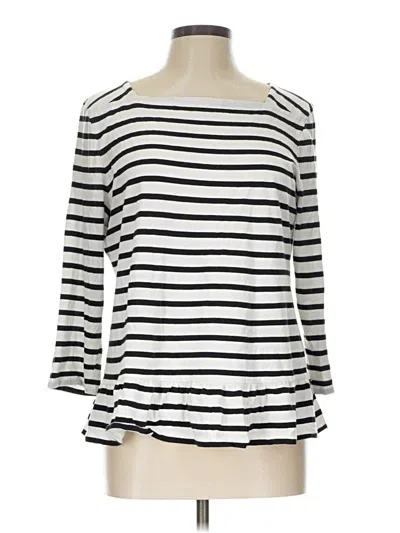 Pre-owned Talbots 3/4 Sleeve T-shirt In Silver