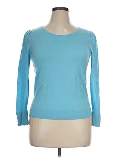 Pre-owned Talbots 3/4 Sleeve T-shirt In Teal
