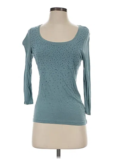 Pre-owned Talbots 3/4 Sleeve T-shirt In Teal