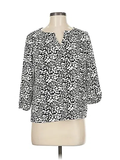 Pre-owned Talbots 3/4 Sleeve T-shirt In White