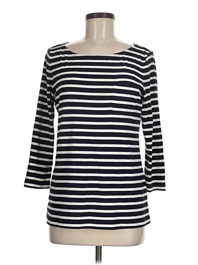 Pre-owned Talbots 3/4 Sleeve T-shirt In White