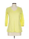 Talbots 3/4 Sleeve T-shirt In Yellow