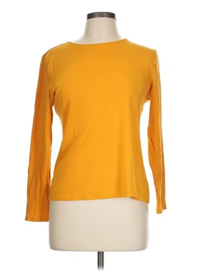 Pre-owned Talbots 3/4 Sleeve T-shirt In Yellow