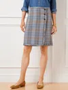Talbots A-line Skirt - Windy Plaid - Fawn - 16  In Fawn