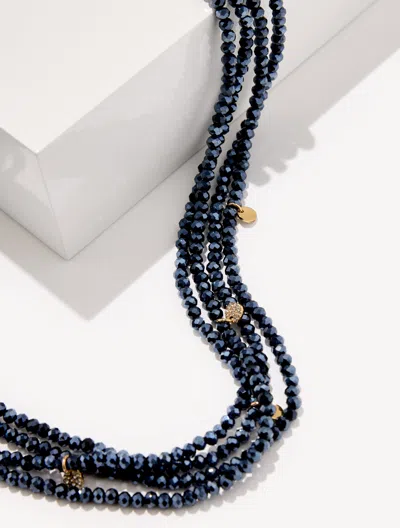 Talbots Adara Beaded Layer Necklace - Blue/gold - 001