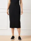 Talbots Airknit Stretch Column Skirt - Black - Xl  In Black
