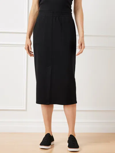 Talbots Airknit Stretch Column Skirt - Black - Xl  In Black