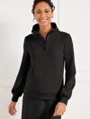 Talbots Airknit Stretch Half-zip Pullover Sweater - Black - 3x  In Black