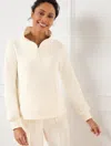Talbots Airknit Stretch Half-zip Pullover Sweater - Ivory - 2x