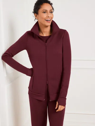 Talbots Airknit Stretch Jacket - Burgundy Berry - 1x