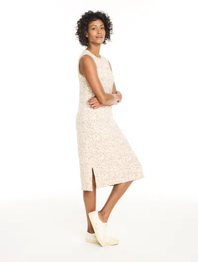 Talbots Airknit Stretch Tank Top Dress - Dreamy Leopard - Ivory - Xs  In Neutral