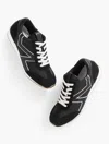 Talbots Alex Leather & Nylon Sneakers - Black - 10 1/2 M