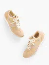 Talbots Alex Leather & Nylon Sneakers - Sesame - 11m  In Brown