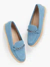 Talbots Andi Denim Espadrille Loafers - Medium Blue - 10 1/2 M  In Blue
