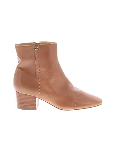 Pre-owned Talbots Ankle Boots In Tan
