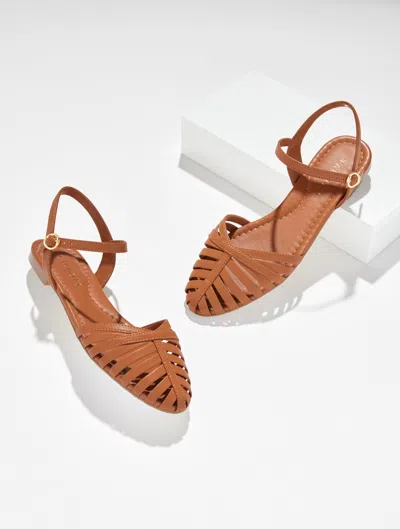 Talbots Ansly Nappa Fisherman Flats - Havana Tan - 11m  In Brown
