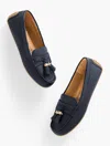Talbots Arden Driving Loafers - Pebble Leather - Blue - 11m