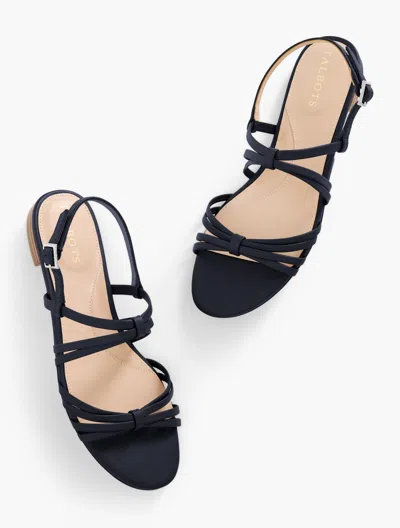 Talbots Aria Strappy Nappa Sandals - Blue - 11m