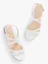 Talbots Aria Strappy Nappa Sandals - White - 9m