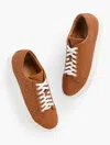 Talbots Aubrey Studded Nappa Sneakers - Havana Tan - 11m  In Brown