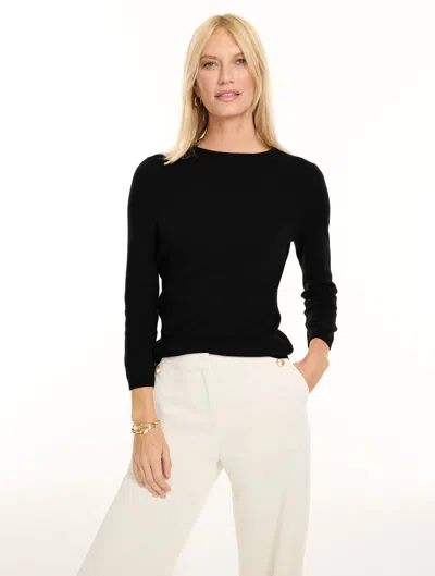 Talbots Audrey Cashmere Sweater - Black - Xs