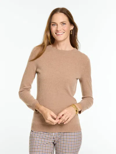 Talbots Audrey Cashmere Sweater - Dark Chestnut Heather - Xs