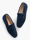 Talbots Audrey Suede Loafers - Blue - 9 1/2 M  In Blue