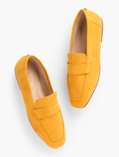 Talbots Audrey Suede Loafers - Golden Honey - 8 1/2 M
